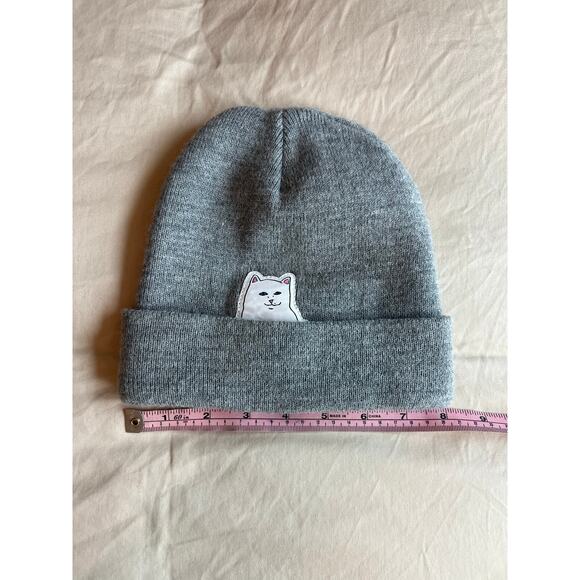 Ripndip Lord Nermal Beanie hidden surprise middle finger cat sneaky winter hat - Picture 1 of 5